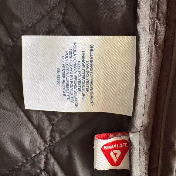 Women's Lands End Black Quilted Puffer Vest with Buttons size M (petite) - Picture 7 of 8